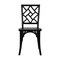 Merrick Lane Mara Solid Wood Dining Chair with Stackable Design, Ornate Seat Back Accenting, and Elegant Finish